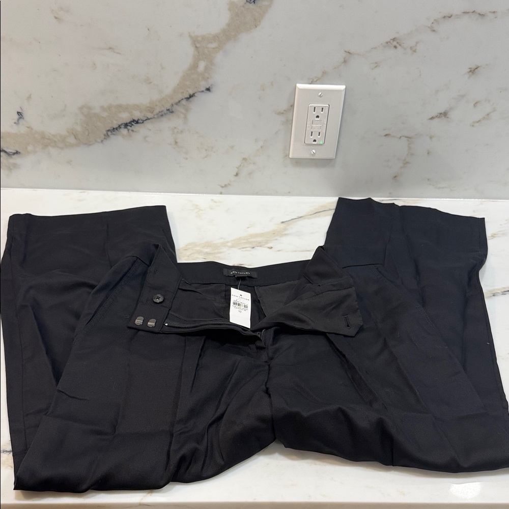 Ann Taylor Men's Elegant Black Dress Pants